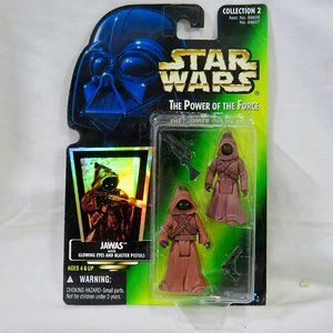 Star Wars, The Power Of The Force Green Card, Jawas Action Figures